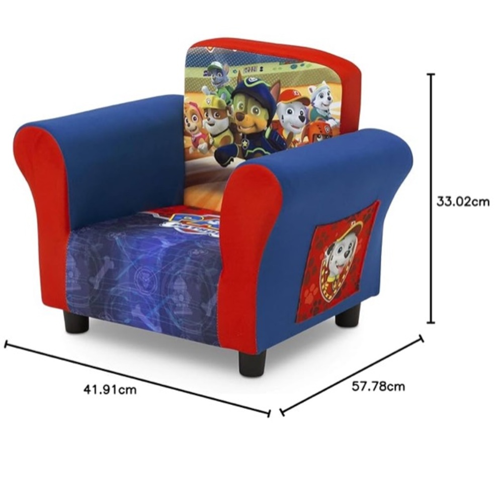 Delta Kids PAW Patrol Upholstered Chair - Red and Blue - Picture 2 of 10